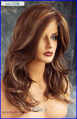 Orchid LACE FRONT With LACE PART WIG BROWN HIGHLIGHTED CARAMEL KISS M MUST SEE