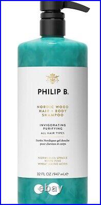 PHILIP B Nordic Wood Hair + Body Shampoo (Size 32 oz / liter)