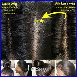 Pre Plucked 360 Lace Front 100% Brazilian Human Hair Wig Glueless Full Lace Wigs
