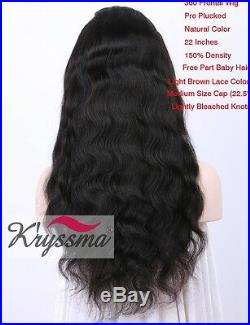 Pre Plucked 360 Lace Wig Body Wave 7A Brazilian Remy Human Hair Wigs Black Women