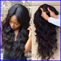 Pre Plucked Closure Lace Frontal Wigs Brazilian Virgin Human Hair Full Lace Wig