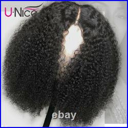 Pre Plucked Kinky Curly Lace Front Wig 100% Virgin Peruvian Human Hair Wigs 16
