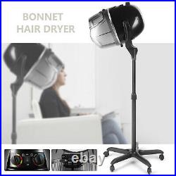 Pro Adjustable Bonnet Hair Dryer Timer Swivel Hood Caster Salon Beauty Stand Up