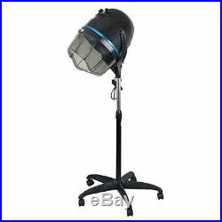 Professional Adjustable 1300W Hooded Floor Hair Bonnet Dryer Stand Up WithWheels