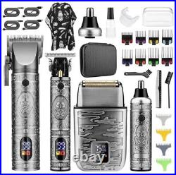 Professional Hair Clippers & Razors Electric Shaver Haircut Grooming Kit