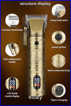 Professional Hair Clippers & Razors Electric Shaver Haircut Grooming Kit