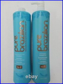 Pure Brazilan Orginal Solution & Anti Residue Shampoo 34oz/Liter Free Shipping
