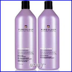 Pureology Hydrate Sheer Shampoo and Conditioner Liter Duo Set New Bottle Design