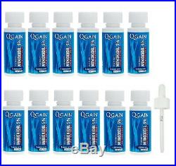 Qgain High Purity Minoxidil 5% LOW ALCOHOL for MEN 12 month supply 12 x 60mL