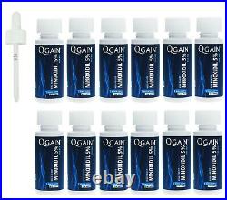 Qgain High Purity Minoxidil 5% for MEN 12 month supply 12 x 60mL