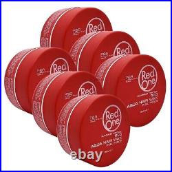 Red One Maximum Control RED Aqua Hair Wax Full Force 5oz 6 PackFree Shipping