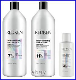 Redken Acidic Bonding Concentrate Shampoo, Conditioner, Treatment $144 Value Set