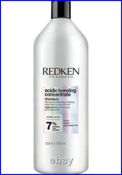 Redken Acidic Bonding Concentrate Shampoo and Conditioner LITER SET 33.8oz EACH