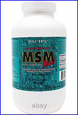 Rich's Maximum Strength MSM Max (500 Ct) net wt. 21.2oz, 1200mg 500 Count