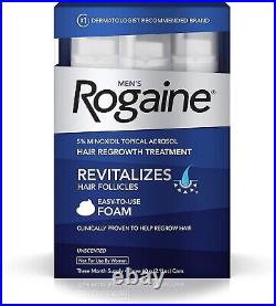 Rogaine Foam Hair Loss & Regrowth Treatment 5% Minoxidil 3 Months Supply