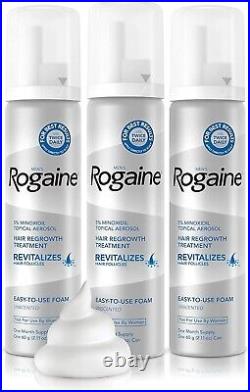 Rogaine Foam Hair Loss & Regrowth Treatment 5% Minoxidil 3 Months Supply