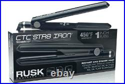 Rusk Ctc Str8 1'' Ceramic Titanium Digital Hair Iron Flat Iron Hair Straightener