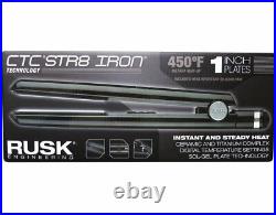 Rusk Ctc Str8 1'' Ceramic Titanium Digital Hair Iron Flat Iron Hair Straightener