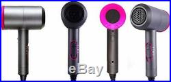 SHE Triptronic Hair Dryer in Fuchsia and grey inc defuser and nozzles