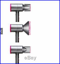 SHE Triptronic Hair Dryer in Fuchsia and grey inc defuser and nozzles