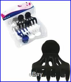 SIBEL Large Hair Roller Clips Clamps For Heated Or Cling Hair Rollers Pack Of 6