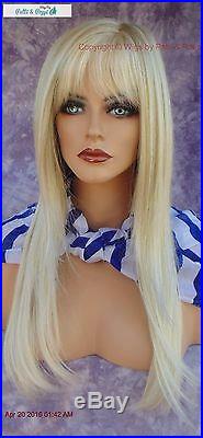 STEVIE AMORE DOUBLE MONOTOP WIG CREAMY BLONDE TURN HEADS With THIS BEAUTY 549