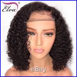 Short Bob Brazilian Human Hair Lace Front Wigs Remy Curly Full Lace Wigs