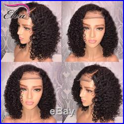 Short Bob Brazilian Human Hair Lace Front Wigs Remy Curly Full Lace Wigs