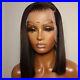 Short Brazilian Straight Bob Wig 13x6 Lace Frontal Pre-Pucked Human Hair Wigs