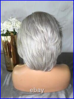 Short silver gray Wig