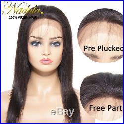 Silky Straight Peruvian 13x4 Glueless Lace Front Wig 100% Virgin Human Hair Wigs