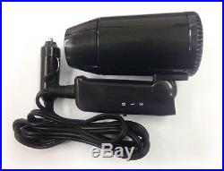 Small 12V Black Compact Travelling Festival & Camping Portable In Car Hair Dryer