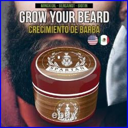 Spartan Beard & Mustache Growth Balm Minoxidi Bergamot Biotin 60ml set of 2