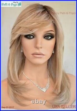 Spotlight Lace Front Heat Friendly Monotop Wig Raquel Welch Shaded Biscuit