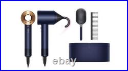 - Supersonic HD07 Special Edition Hair Dryer with Brush + Comb Blue/Copper
