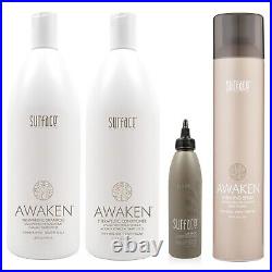 Surface Awaken Therapeutic Set Shampoo, Conditioner, Treatment and Hair Spray