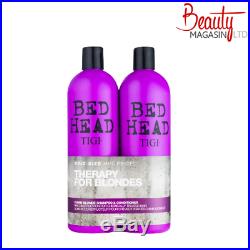 TIGI Bed Head Colour Combat Dumb Blonde Shampoo & Conditioner 750ml Tween