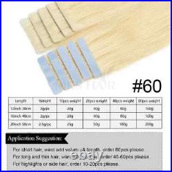 Tape In Hair Extensions Seamless Pu Skin Weft Injection Human Hair Extensions