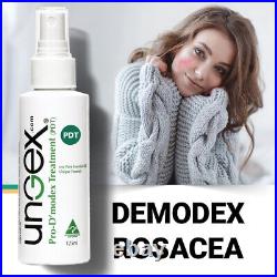 Ungex Anti-Demodex Mite Treatment Acne Rosacea Seborrheic Dermatitis Hair Loss