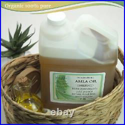 Unrefined Amla Oil Organic 100% Pure Indian Gooseberry Hair Oil Cold Pressed