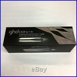 WHITE ghd PLATINUM + Plus Professional Styler Flat Iron Hair Straightener NIB