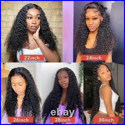 Water Wave Lace Front Wig Full Lace Human Hair Wigs For Black Women 30 34 Inch