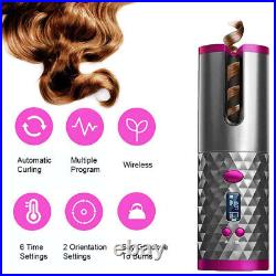 Wholesale 20 Hair Curler Lot Wireless Automatic Curling Iron LCD Display NEW