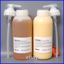 With Pumps Davines Dede Delicate Daily Shampoo & Conditioner 33.8oz / 1000ml