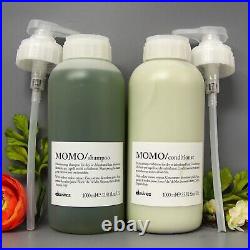 With Pumps Davines MOMO Moisturizing Shampoo & MOMO Conditioner 33.8oz/ 1000ml