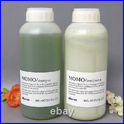 With Pumps Davines MOMO Moisturizing Shampoo & MOMO Conditioner 33.8oz/ 1000ml
