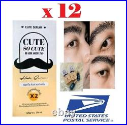 X12 Cute SO CUTE Hair Growth Serum Mustache Beard Eyebrows Sideburns Genive C5